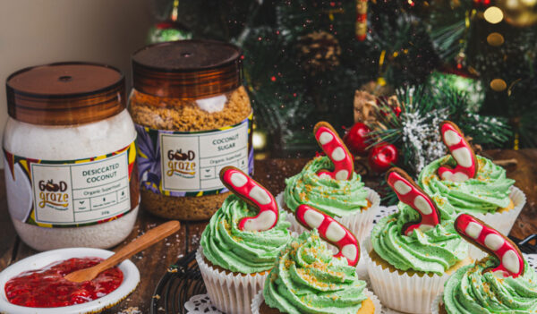 Coconut Lime Cupcakes With Raspberry Centers & Coconut Cream Lime Frosting