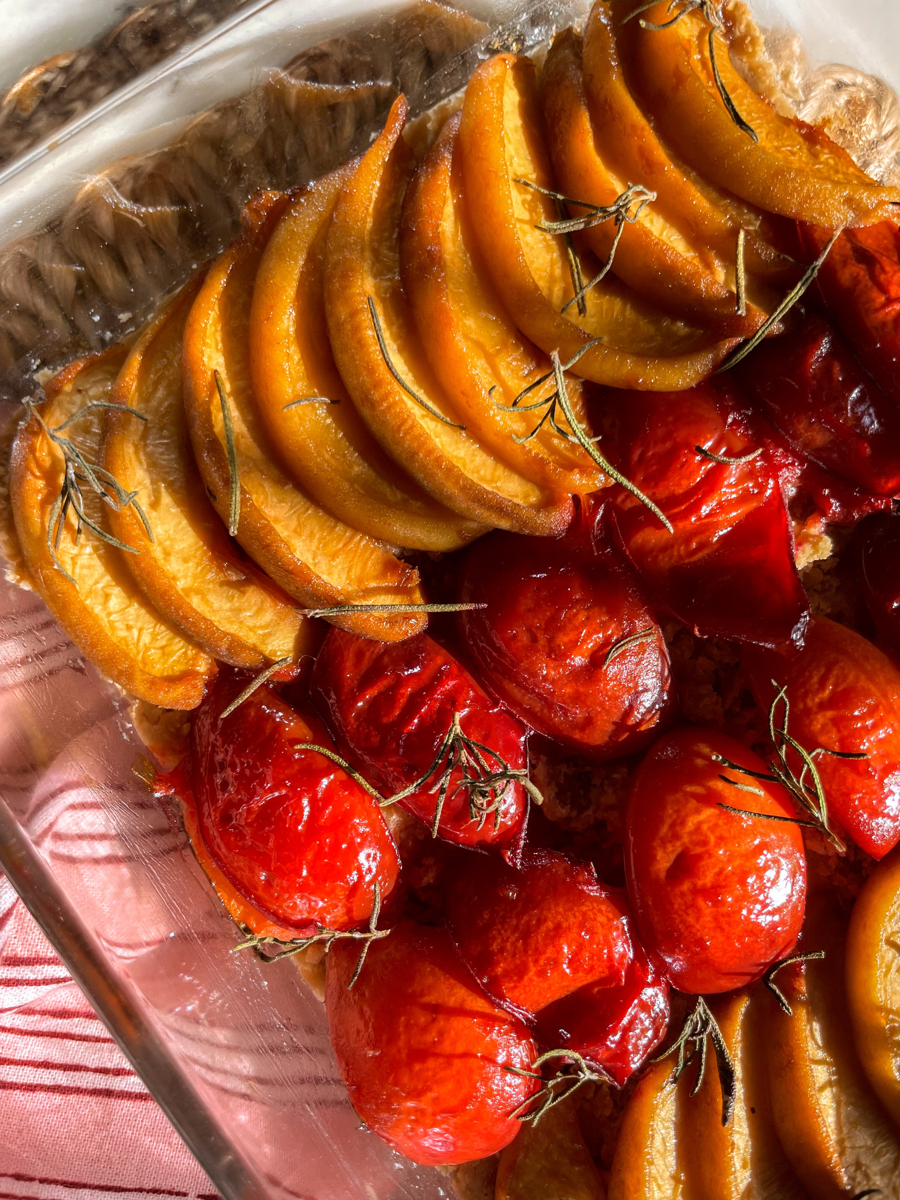Peach & Plum Cobbler