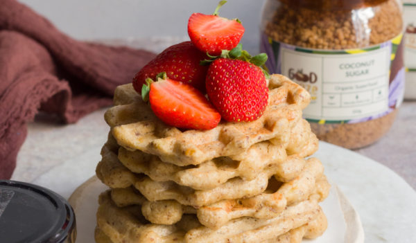 Banana Oats Waffles