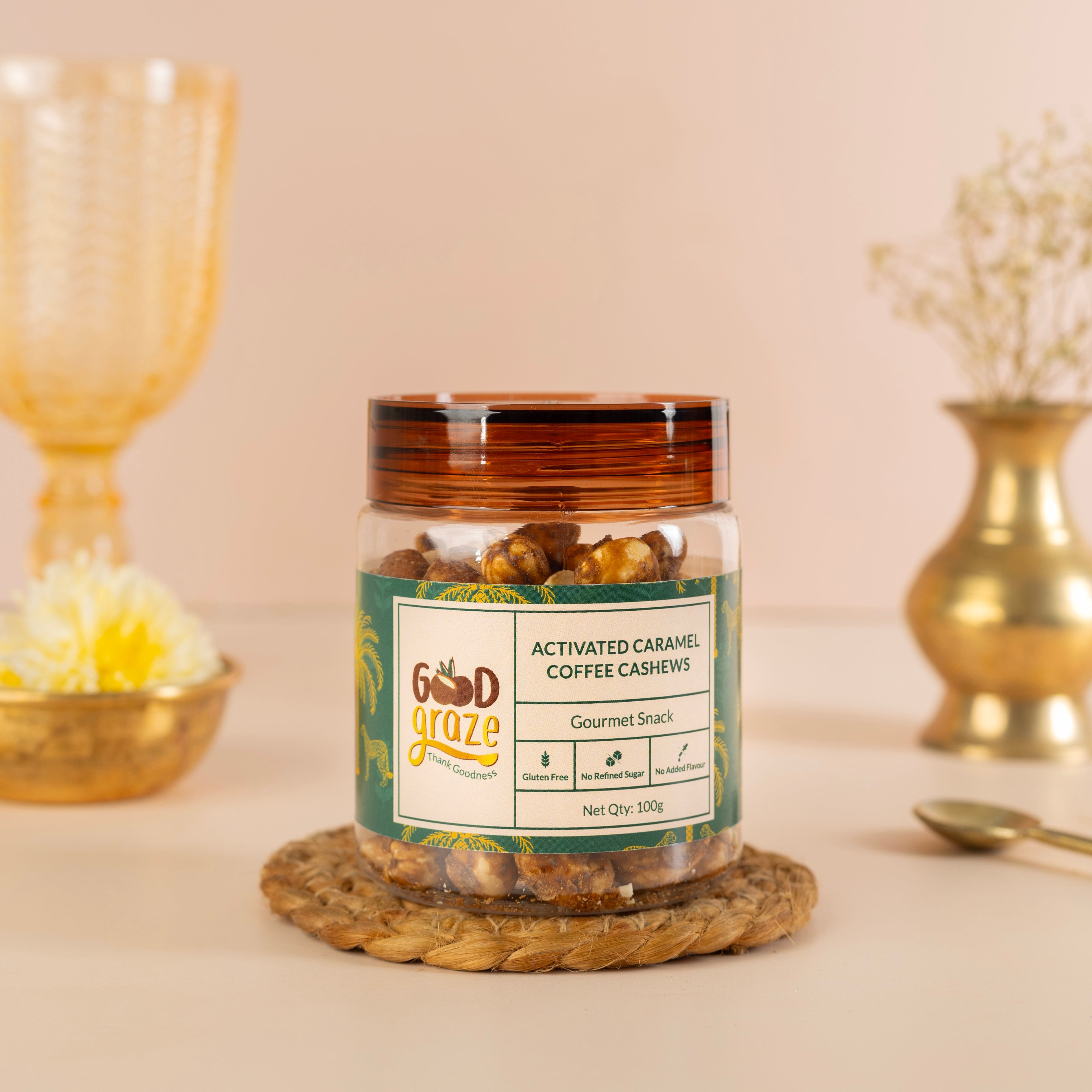 Activated Caramel Coffee Cashews • Pack of 2 • 200 g