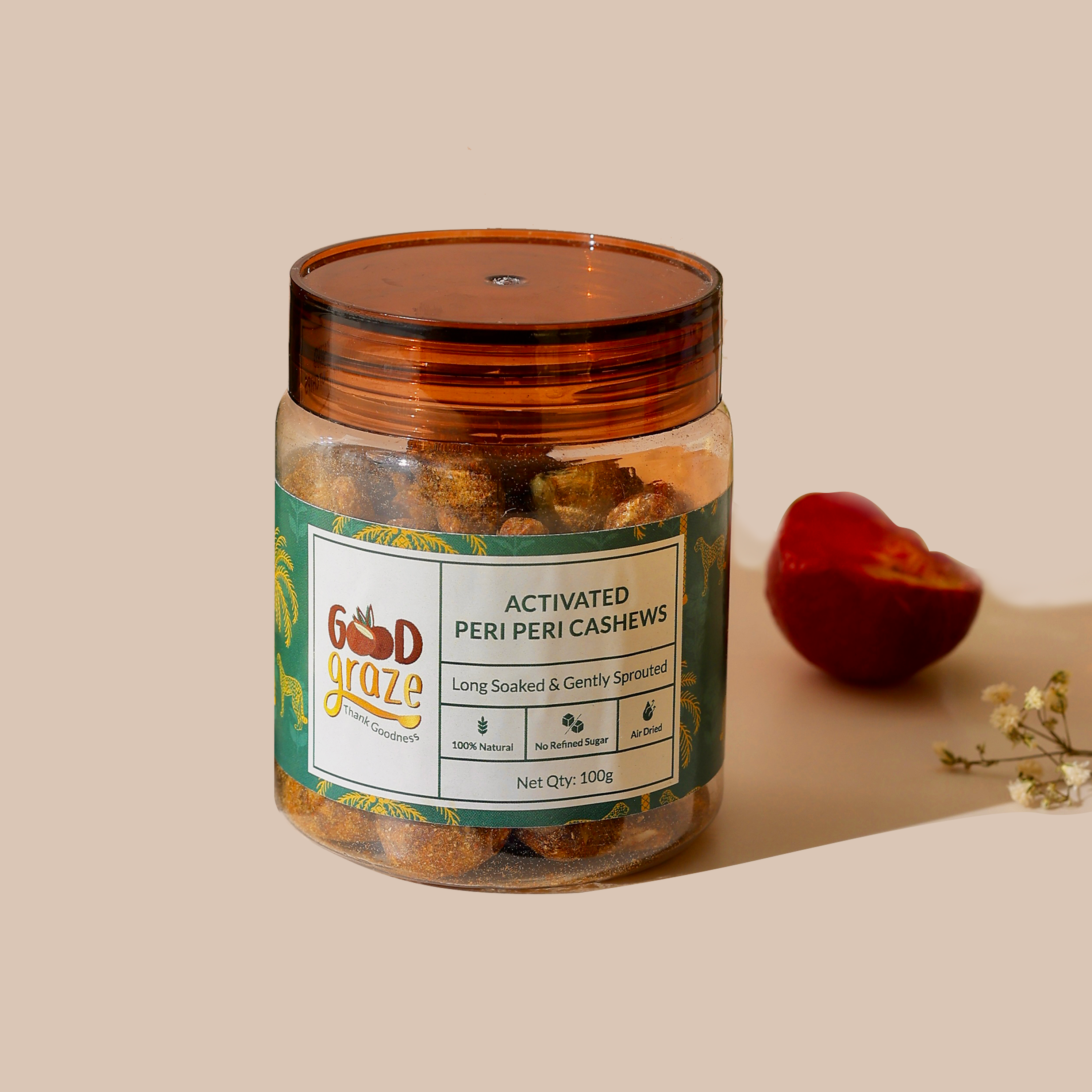 Organic Activated Peri Peri Cashews • Festive Special