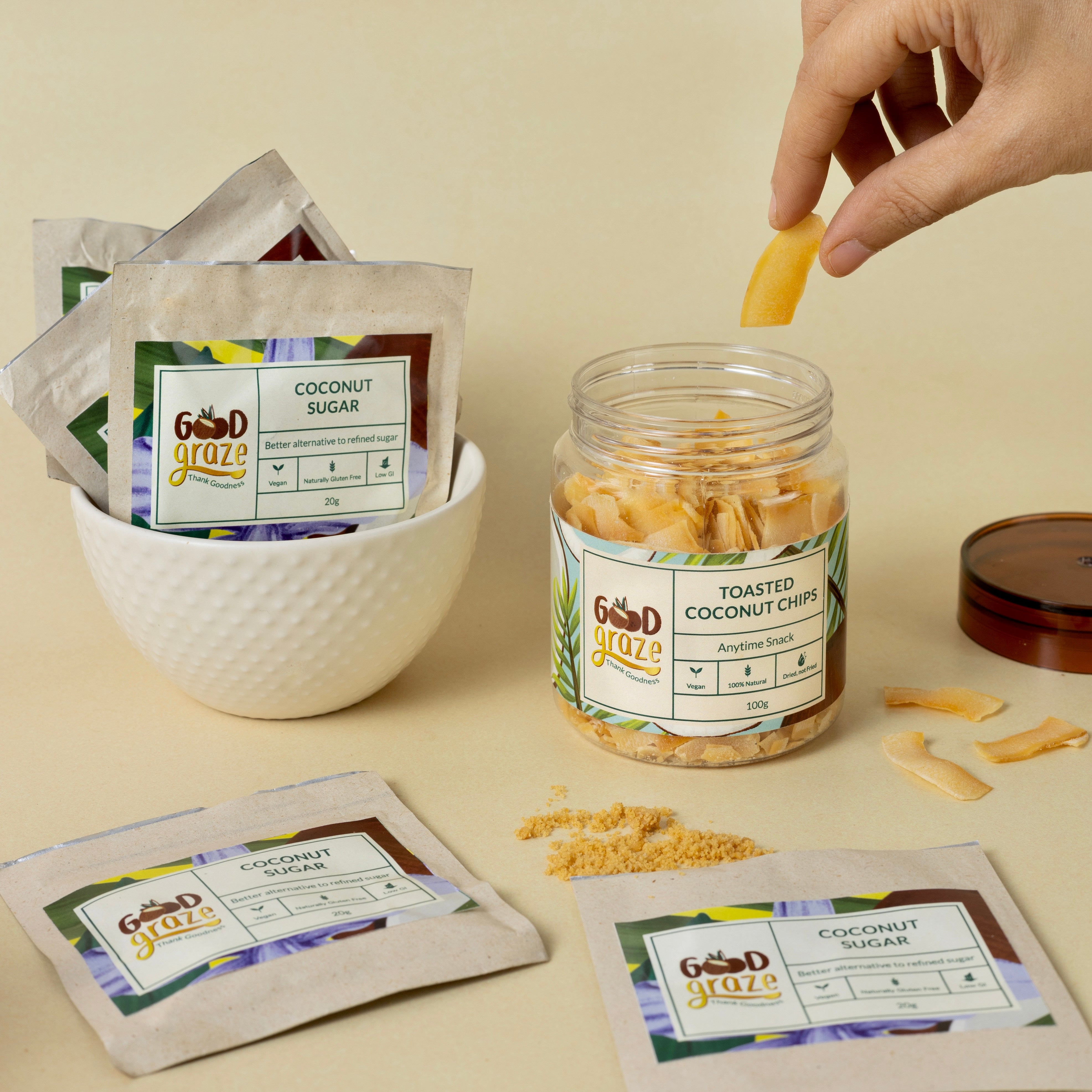 First Time Buyer - Coconut Sugar Sachet, Toasted Coconut Chips