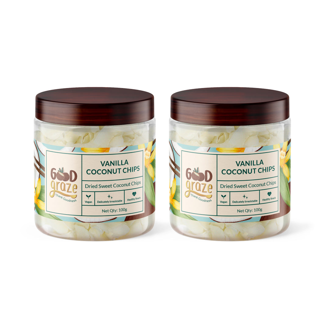 Pack of 2 Vanilla Coconut Chips 200g