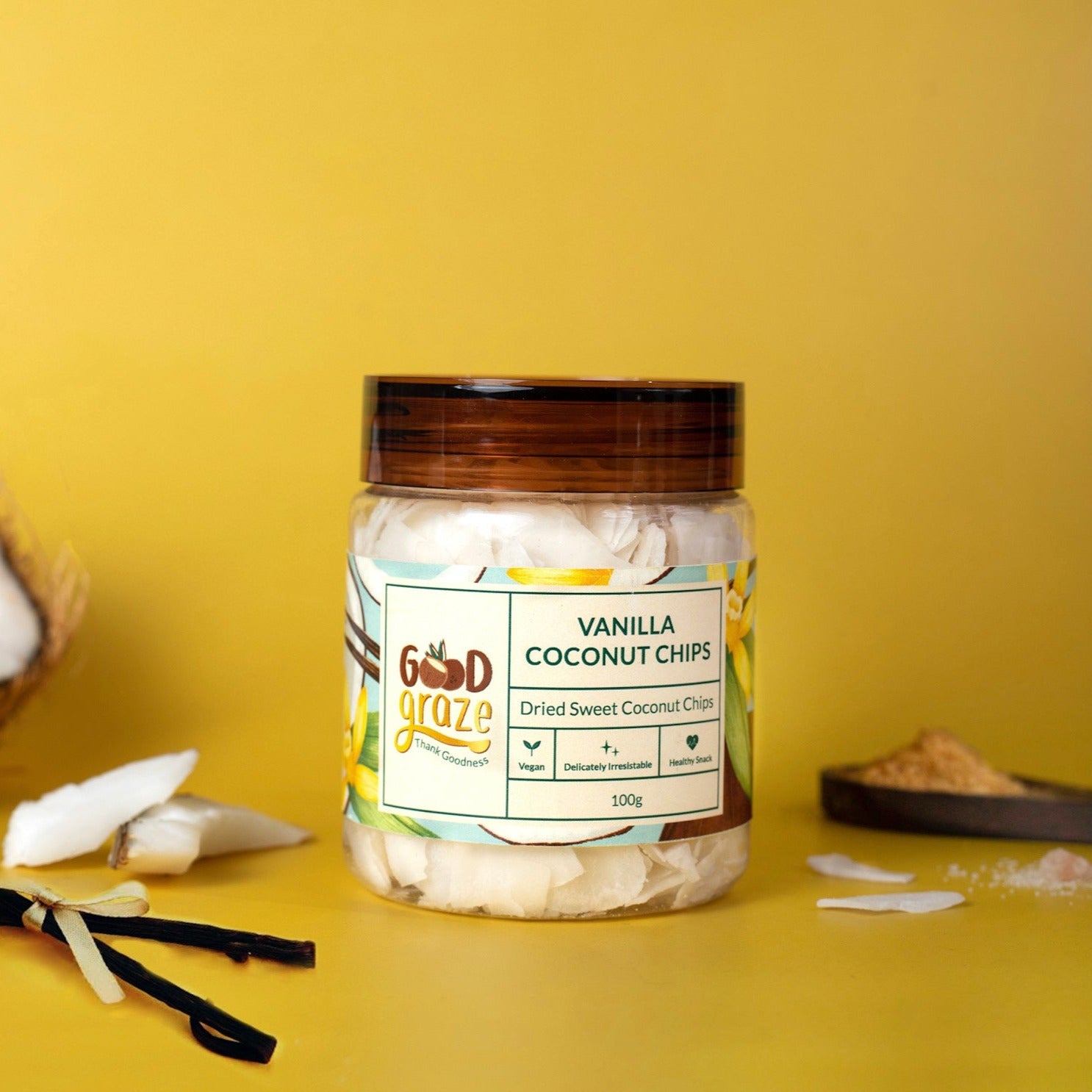 Pack of Vanilla Coconut Chips 200g