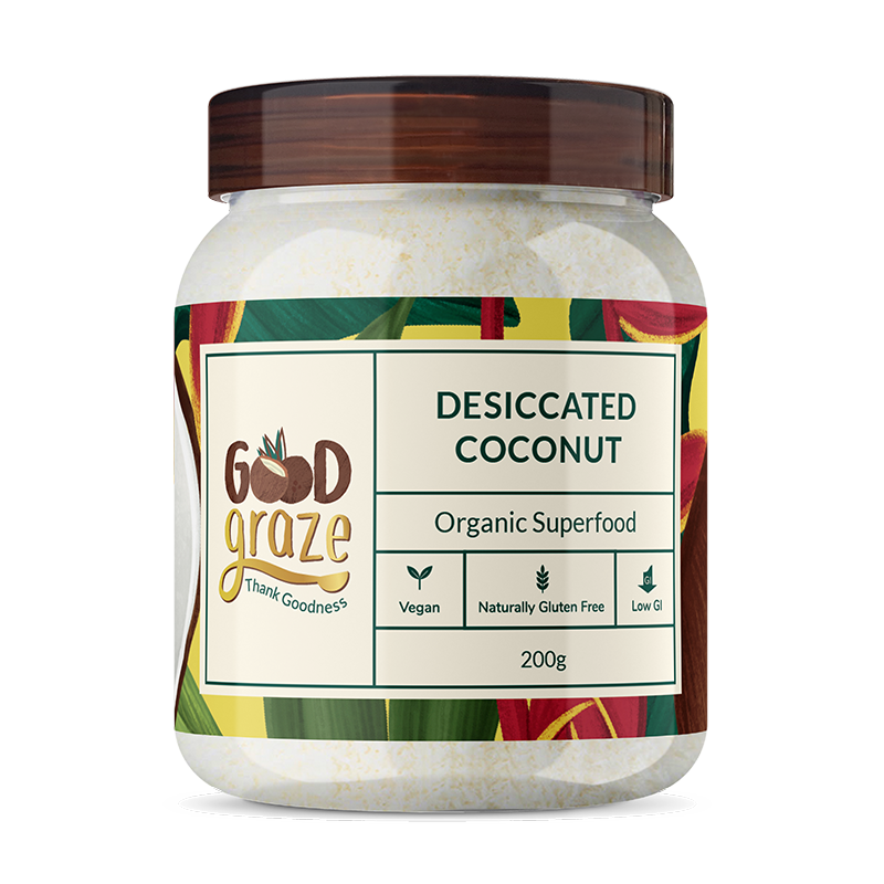 Organic shredded coconut for baking