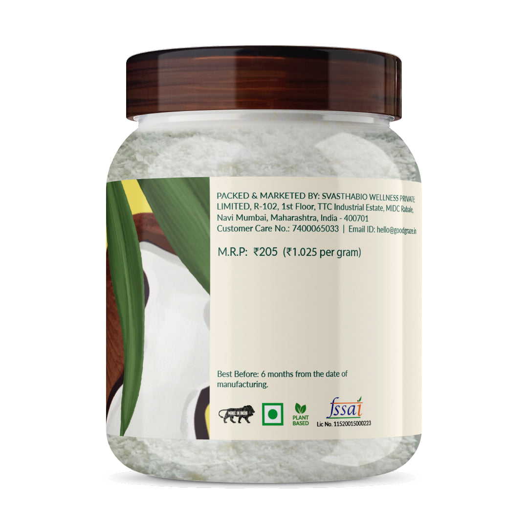 Nariyal burada flakes for cooking