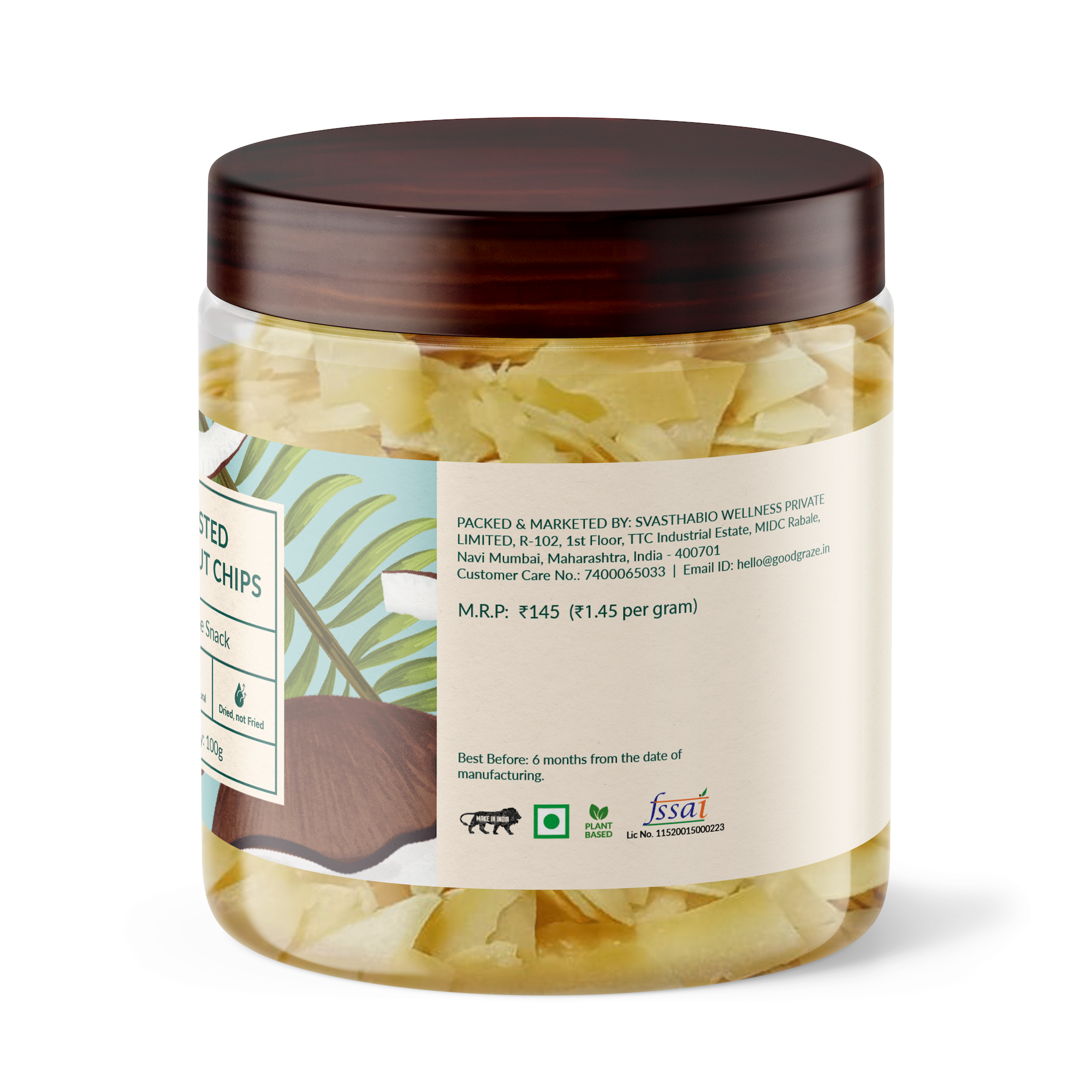Delicious and fiber-rich coconut snacks