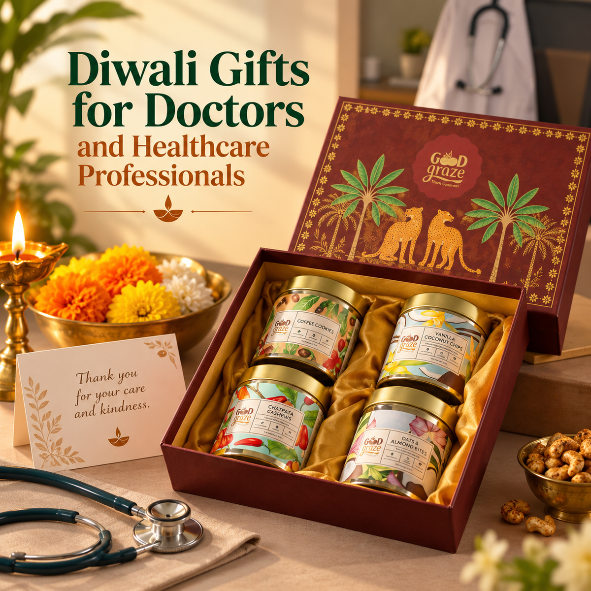 Good Graze Crimson Canopy Reserve gourmet hamper, a Diwali gift idea for doctors and clinic teams