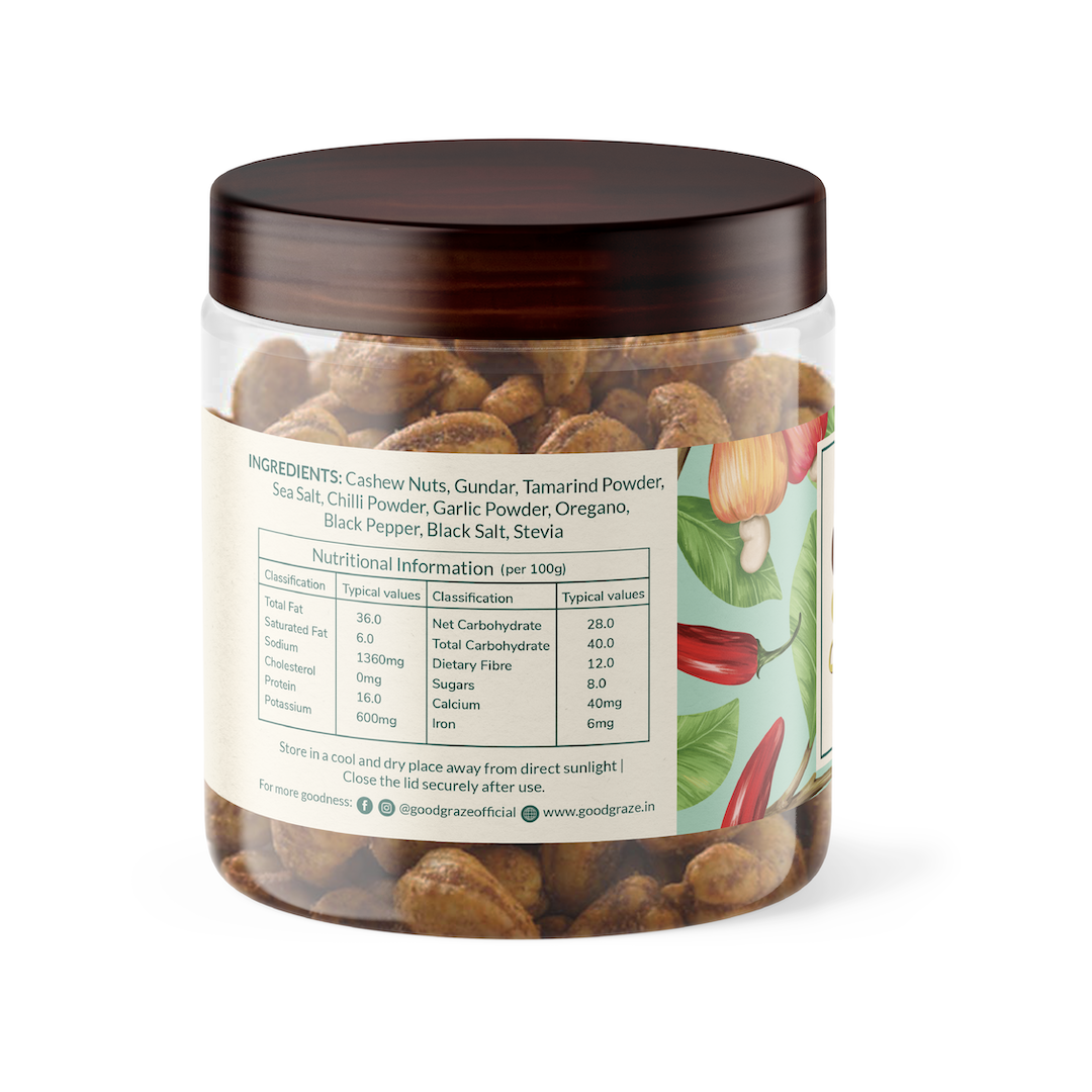Activated/ Sprouted Seven Spice Cashews • Pack of 2 • 200 g