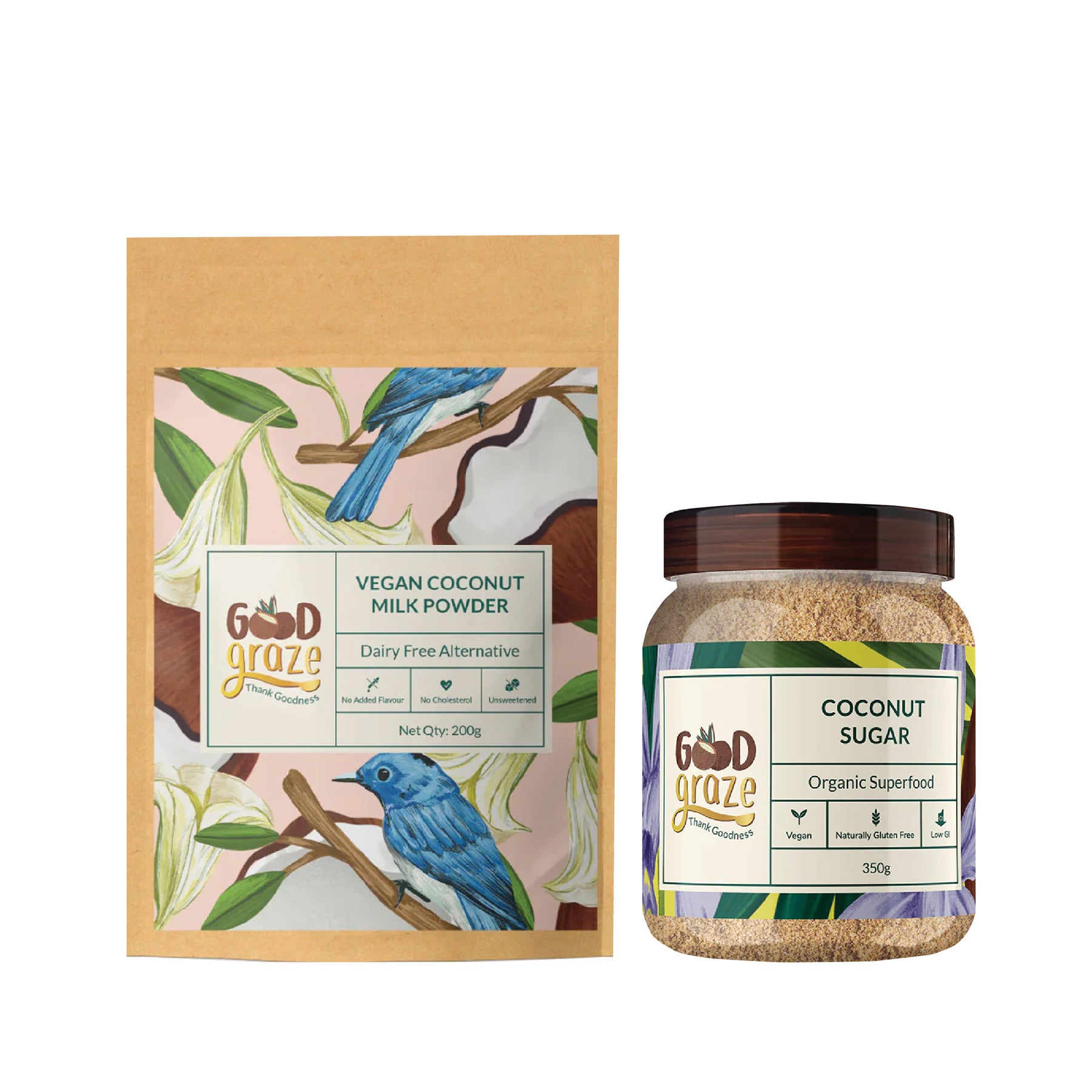 Starter Pack - Coconut Sugar 350 g & Vegan Coconut Milk Powder 200 g image 1