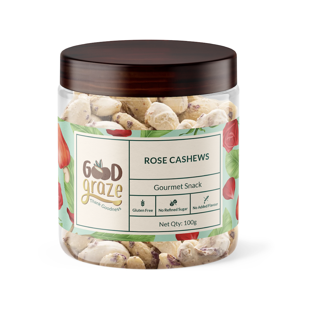 Rose Petal Cashews • Pack of 2 • 200 g