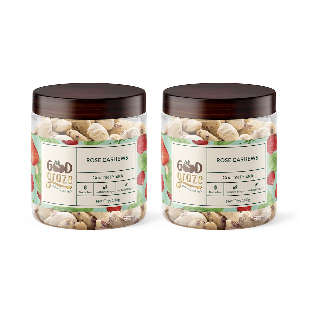 Rose Petal Cashews • Pack of 2 • 200 g