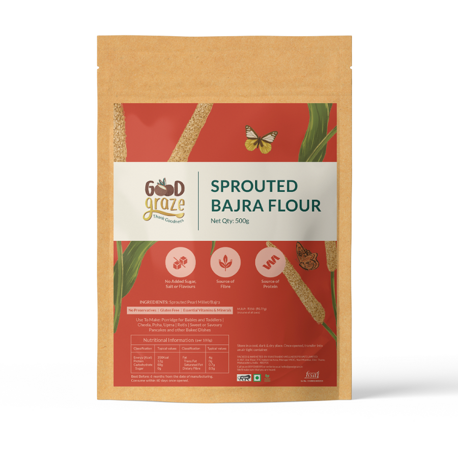 Sprouted Bajra or Pearl Millet Flour