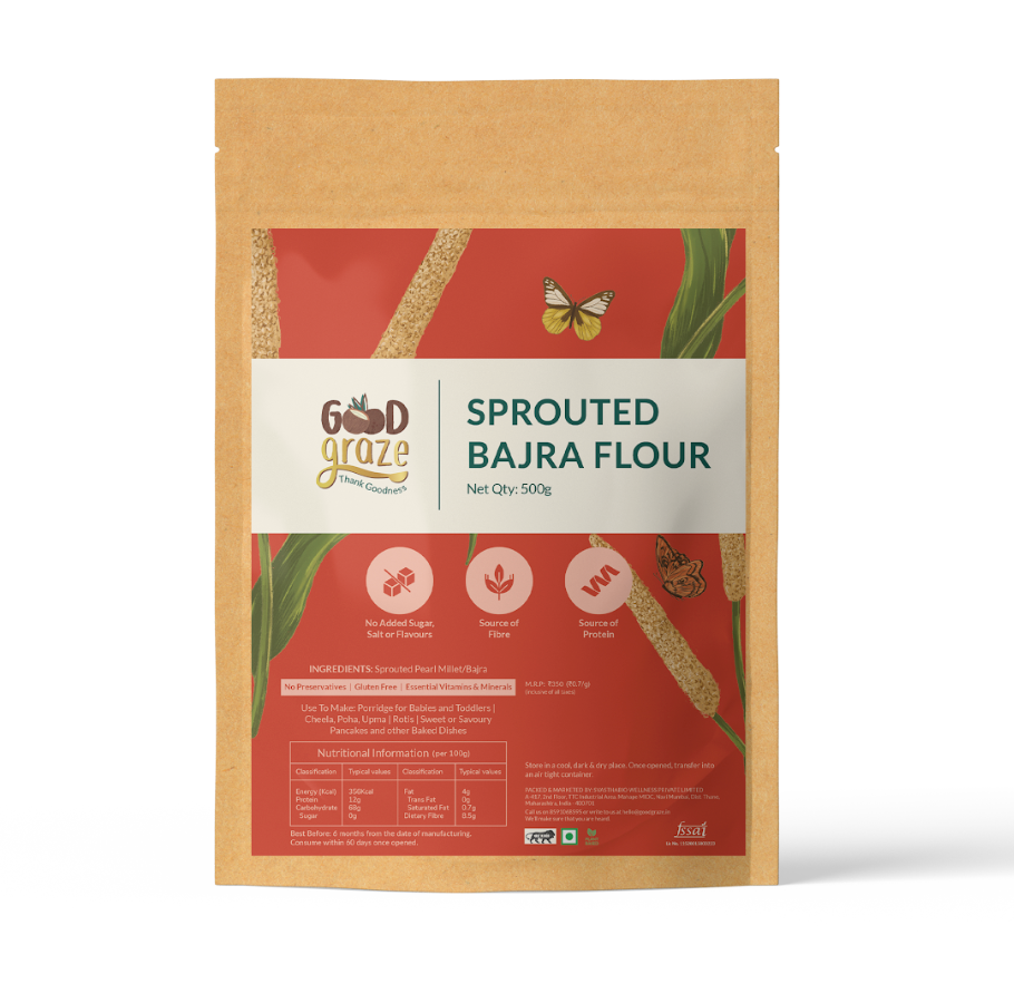 Good Graze Sprouted Bajra Flour Packaging