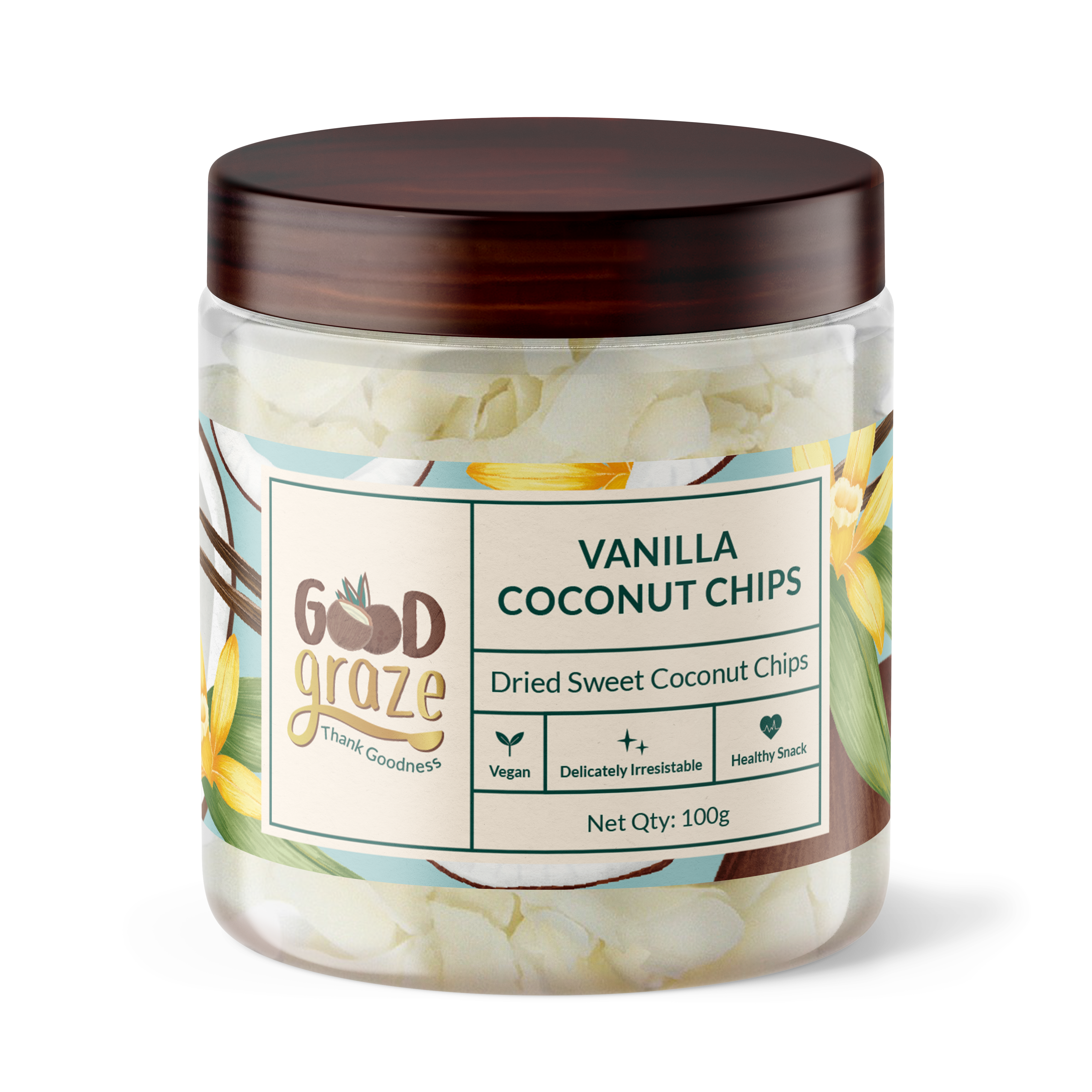 Vanilla Coconut Chips • Pack of 2 • 200g