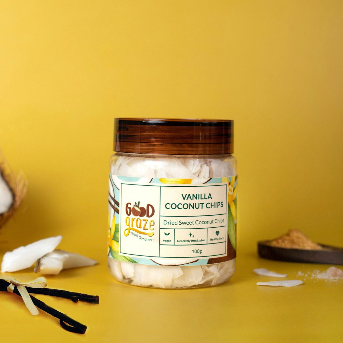 Vanilla Coconut Chips • Pack of 2 • 200g